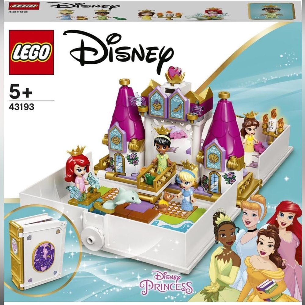 LEGO Disney Ariel, Belle, Cinderella and Tianas Storybook Adventures (Brand New)
